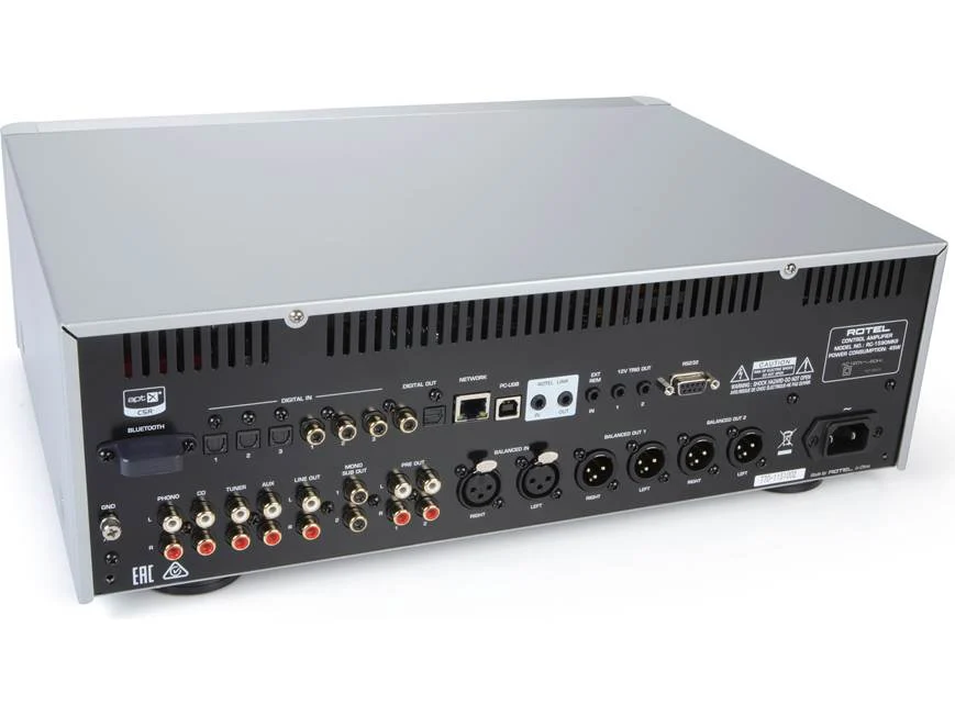 ROTEL RC-1590 MKII Pré-Amplificador com MM Phono, Bluetooth, Tone Control e DAC - Imagem 4