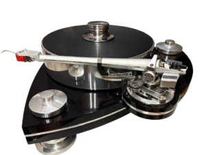 TRANSROTOR Crescendo Nero, Konstant Reference M1, Braço SME IV, Cápsula Hana Red