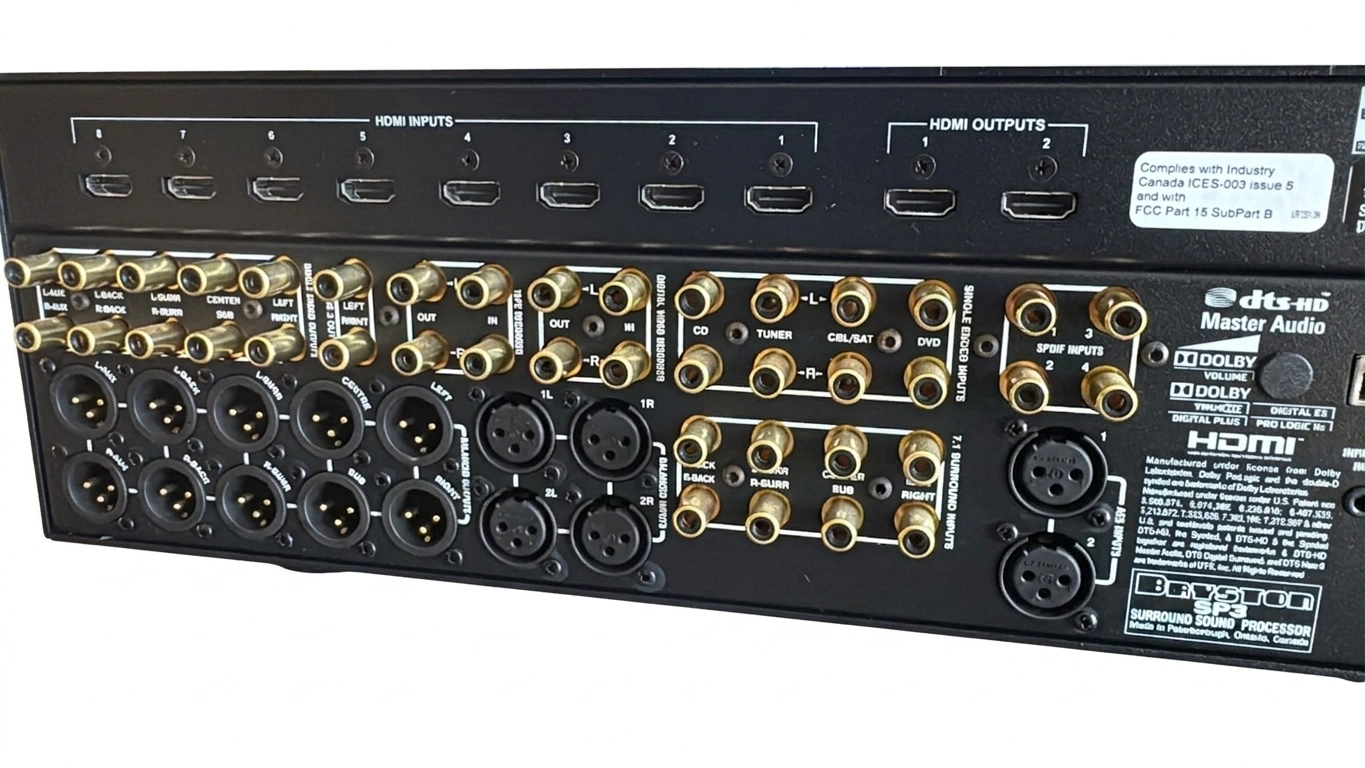 BRYSTON SP3 Pré-Processador AV 7.1, Dolby TrueHD, Dolby Digital Plus, Dolby Digital EX, DTS-HD Master Audio - Imagem 5