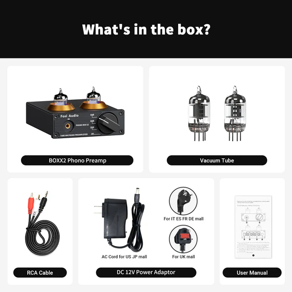 FOSI AUDIO BOX X2 Pré-Amplificador de Phono Valvulado - Imagem 3