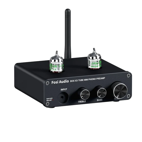 FOSI AUDIO BOX X3 Pré-Amplificador de Phono MM, Bluethooh
