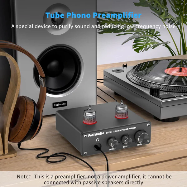 FOSI AUDIO BOX X4 Pré-Amplificador de Phono MM Valvulado - Imagem 2