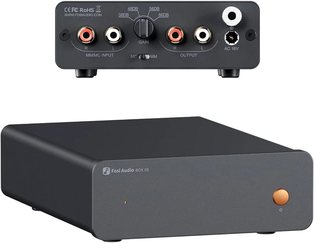 FOSI AUDIO BOX X5 Pré-Amplificador de Phono MM & MC - Imagem 4