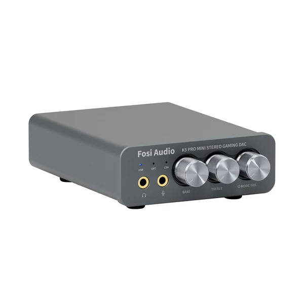 FOSI AUDIO K5 Pro Gaming DAC Amplificador de Fone e Pré-Amplificador