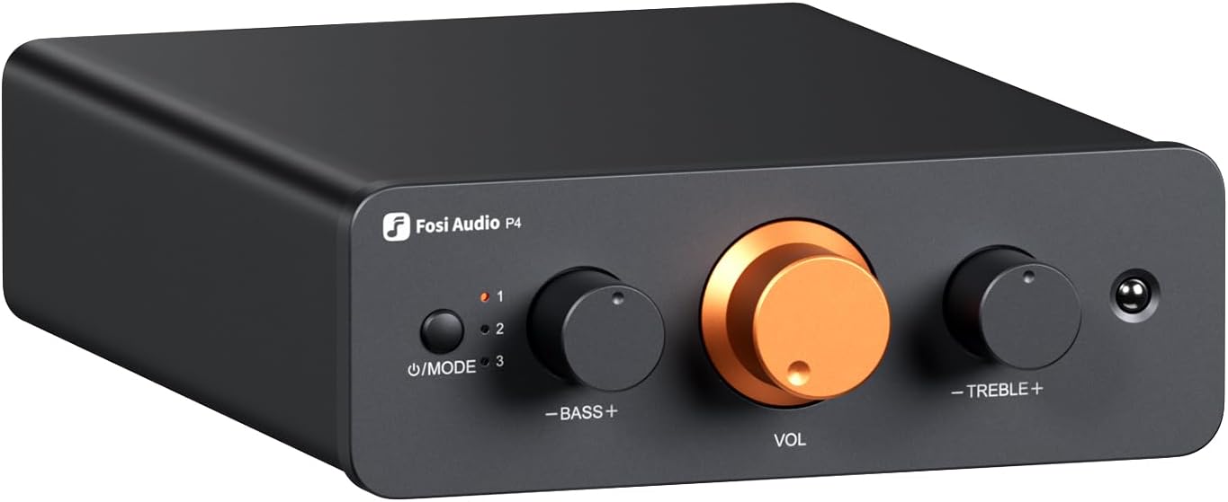 FOSI AUDIO P4 Pré-Amplificador de Áudio Stereo