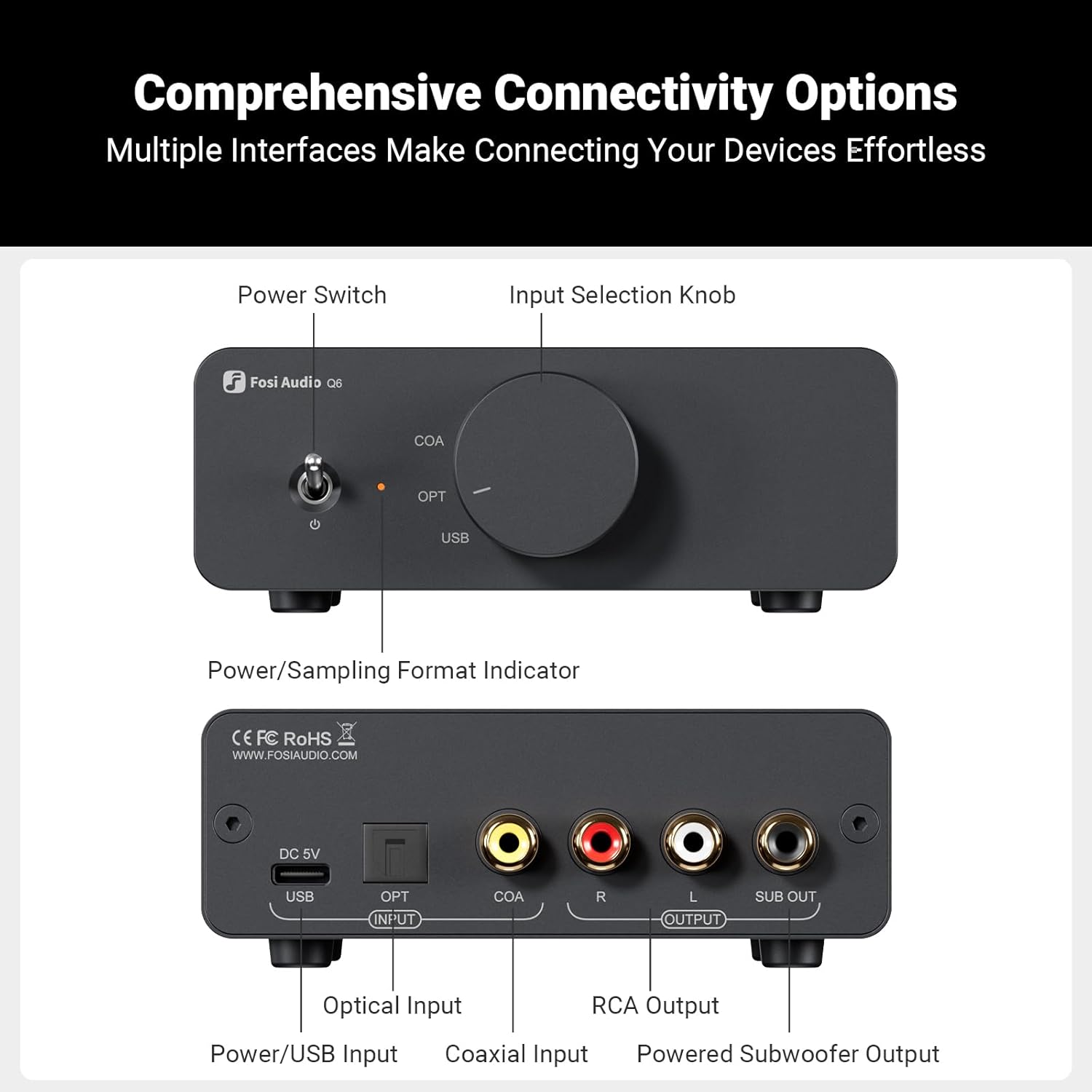 FOSI AUDIO Q6 Conversor DAC - Imagem 4