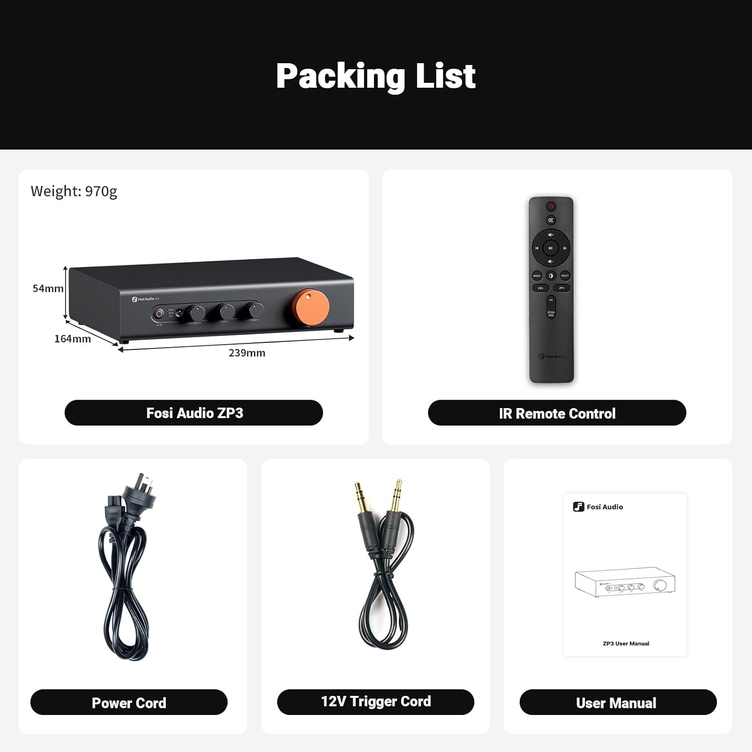 FOSI AUDIO ZP3 Pré-Amplificador Stereo Balanceado - Imagem 3