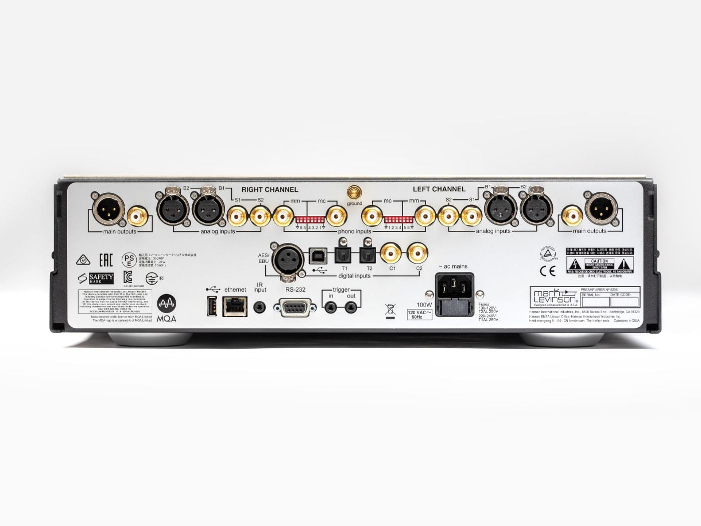 MARK LEVINSON 5206 Pré-Amplificador Dual Mono com DAC e MM MC Phono - Imagem 4