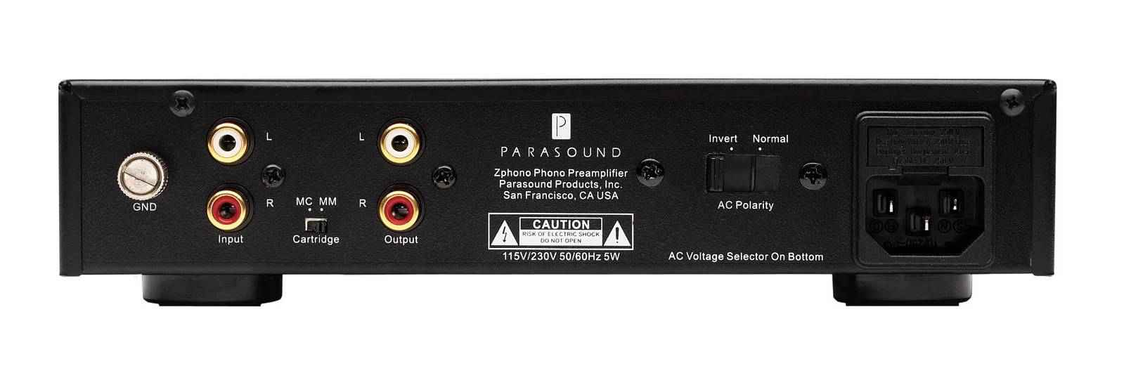 PARASOUND ZPHONO MM MC Phono Stage - Imagem 3