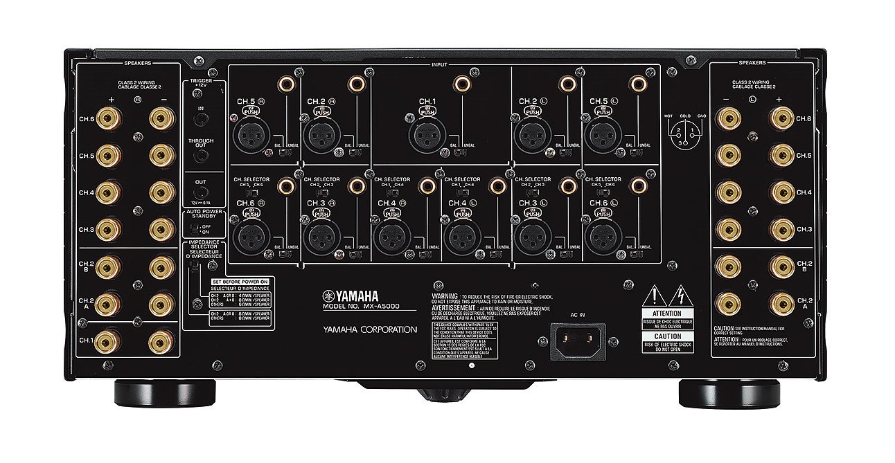 YAMAHA MX-A5000 Amplificador Multicanal, 11 x 150 Watts - Imagem 4